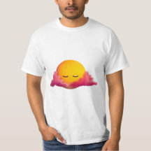 Sleepy Sunset – Roze wolk esthetisch T-shirt