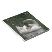 Sleepy Swan-laptop Notitieblok (Schuin)