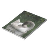 Sleepy Swan-laptop Notitieblok (Linkerzijde)