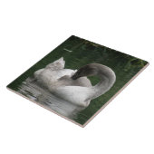 Sleepy Swan Tile Tegeltje (Zijkant)
