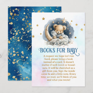 Sleepy Teddy Bear Baby shower Boekaanvraag Informatiekaartje