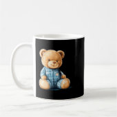 Sleepy Teddy Bear In Cute Pajama Outfit  Koffiemok (Links)