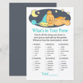 Sleepy teddy beer Wat zit er in je handtas? (Voorkant / Achterkant)