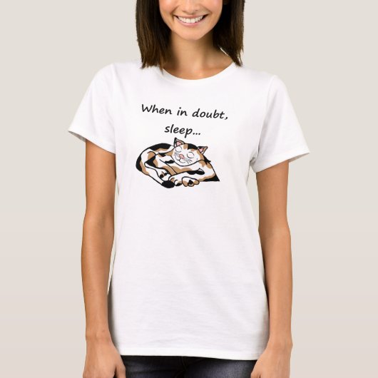 Sleepy Time Cat T-shirt (Voorkant)