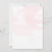 Sleepy Unicorn Verjaardag uitnodiging (Achterkant)