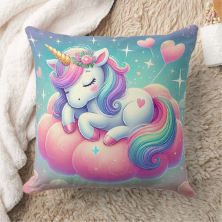 Sleepy Unicorne Valentijnsdag Gift Sierkussen
