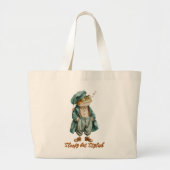 Sleepy Vintage Frog Tote Bag (Voorkant)