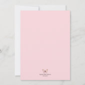 Sleepy Waterverf Woodland Beer Baby shower Kaart (Achterkant)