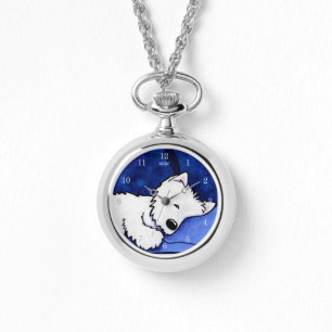 Sleepy Westie Watch Horloge