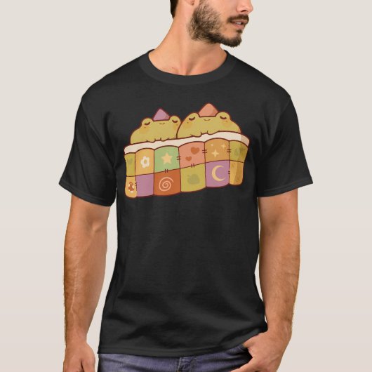 Sleepy Wizard Frogs T-shirt (Voorkant)