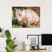 Sleepy Wombat-Poster Poster (Thuiskantoor)