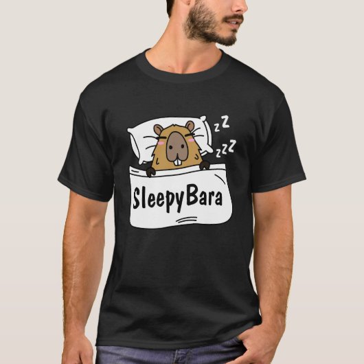 Sleepybara-knaagdieren T-shirt (Voorkant)