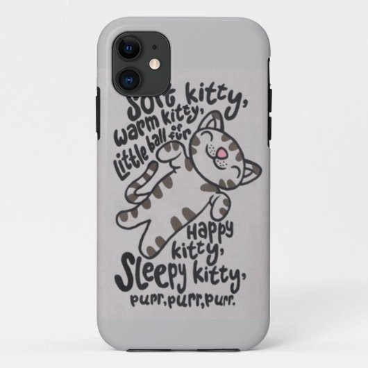 SleepyKittySongCase Case-Mate iPhone Case (Achterkant)