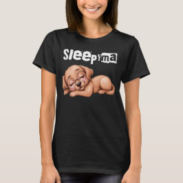 Sleepyma Labrador moeder Sleepy Mom Lab Hond ophal T-shirt