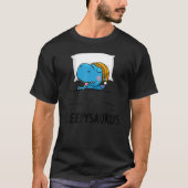 Sleepysaurus nigh Dinosaur Dino Rex nachtgown Slee T-shirt (Voorkant)