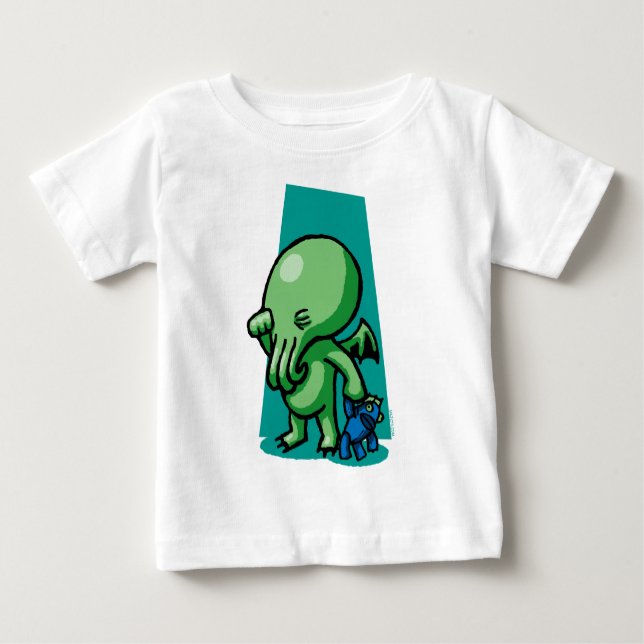Sleepytime Cthulhu Baby T-Shirt (Voorkant)