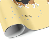 Sleepytown Beagles Wrapping Paper (Geel BG) Cadeaupapier (Rol Hoek)