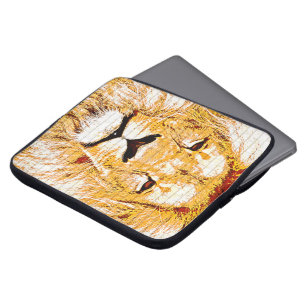 Sleeve Lions Head Grunge Laptop