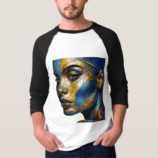 Sleeve Raglan T-shirt met een art expressie -2 (Voorkant)
