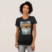 Sleeve Raglan T-Shirt, voor dames: Bella+Canvas 3/ T-shirt (Voorkant volledig)