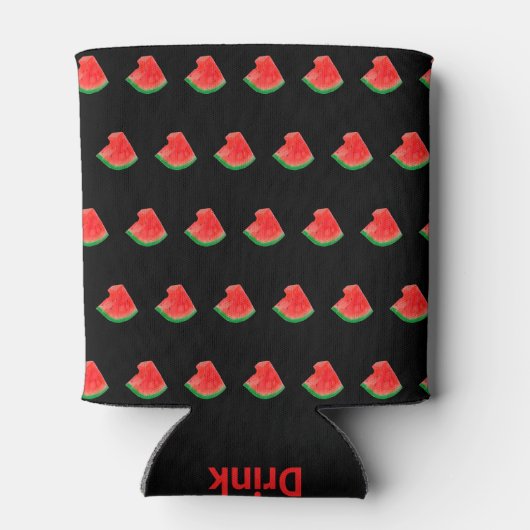 Sleeve van de Koelbox van Cute Watermelon Blikjeskoeler (Achterkant)