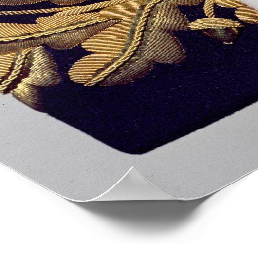 Sleeve van een Britse legereenheid Poster (Hoek)