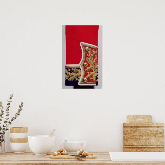 Sleeve van een Britse legereenheid Poster (Keuken)