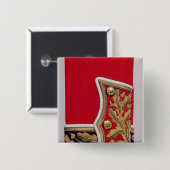 Sleeve van een Britse legereenheid Vierkante Button 5,1 Cm (Voorkant /achterkant)