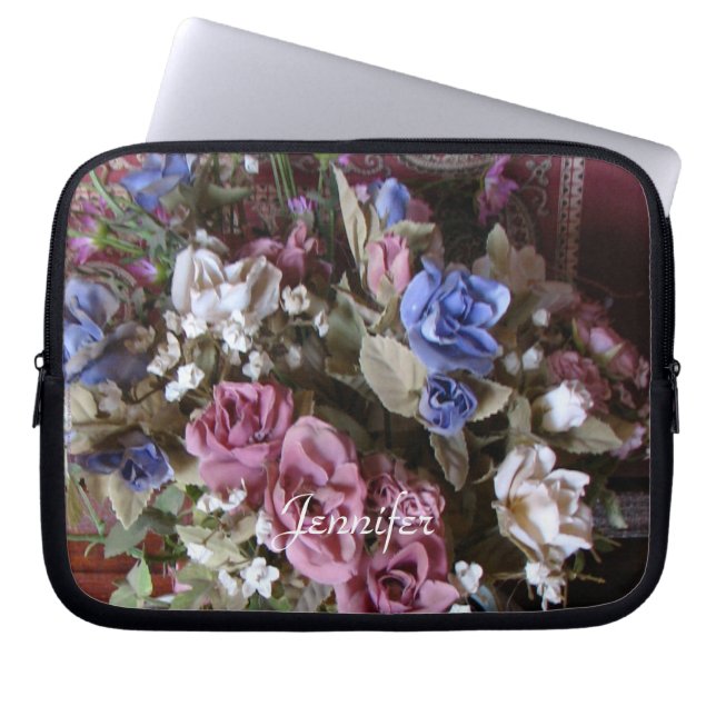  Sleeve voor Floral Laptop Computer (Voorkant)