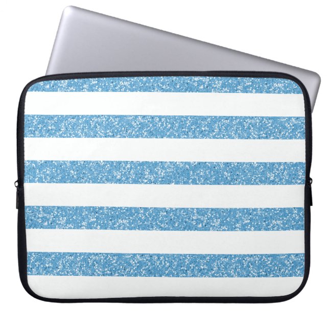 Sleeve voor sparkle Glitter look Stripes Electroni (Voorkant)