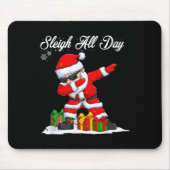 Sleigh All Day Dabbing Santa Funny Christmas Xmas  Muismat (Voorkant)