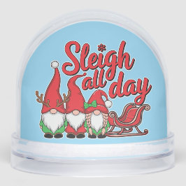 Sleigh All Day Gnomes Sneeuwbol