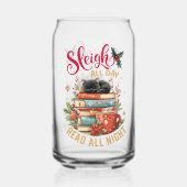 Sleigh All Day Read All Night  Blikvorm Glas (Voorkant)
