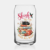 Sleigh All Day Read All Night  Blikvorm Glas (Achterkant)