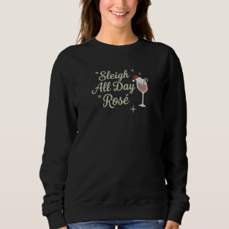 Sleigh All Day Rosé Kerst T-shirt