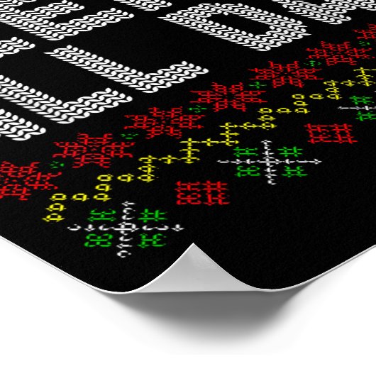 Sleigh All Day Ugly Christmas Sweater Pattern Quot Poster (Hoek)