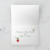 Sleigh and Gifts Kerst Kaart (Binnen)