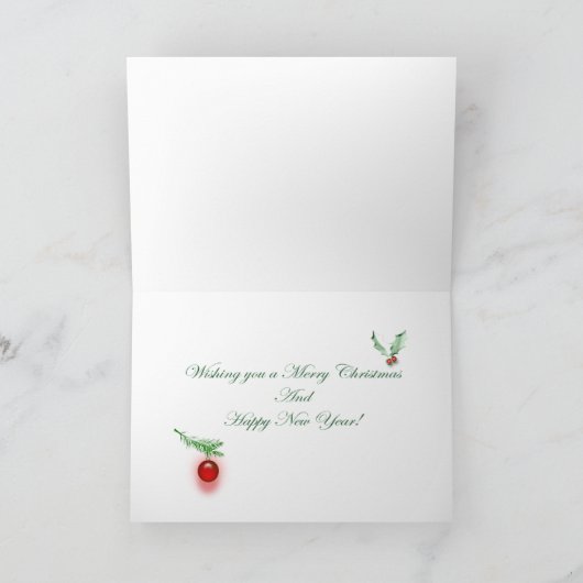 Sleigh and Gifts Kerst Kaart (Binnen)