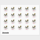 Sleigh & Believe Calligrafie Envelopzegel Ronde Sticker (Vel)
