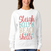 Sleigh Bells & Beach Shells Zomer Kerstmis Trui (Voorkant)