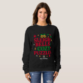 Sleigh Bells & Cozy Puzzles Festive Holiday Gift  Trui (Voorkant volledig)
