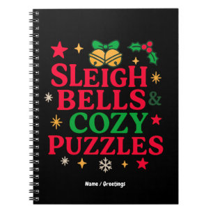 Sleigh Bells & Cozy Puzzles Kerstcadeau Notitieboek