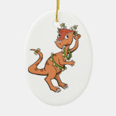 Sleigh Bells Dinosaur Ornament (Voorkant)