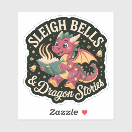 Sleigh Bells & Dragon Stories Holiday Magic Sticker (Vel)