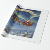 Sleigh Bells in the Starlit Cadeaupapier (Uitgerold)