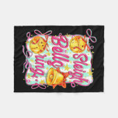 Sleigh Bells Ring Christmas Design For Girls  Fleece Deken (Voorkant (Horizontaal))