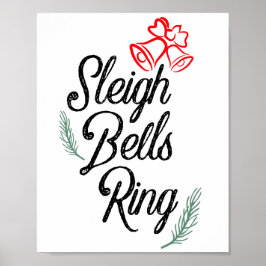 Sleigh Bells Ring/Classic kerstdecor Poster