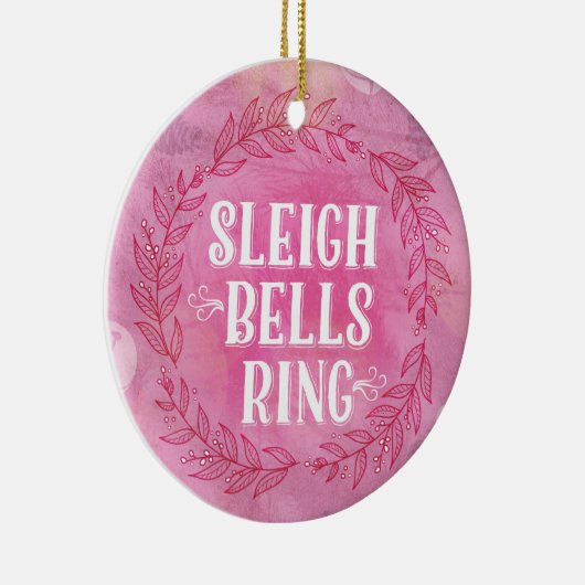Sleigh Bells Ring - Roze Ornament (Rechts)