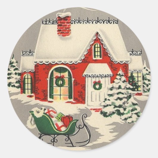 Sleigh Bells | Ronde Stickers (Voorkant)