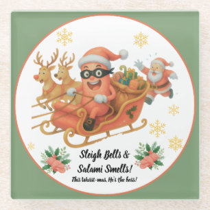 Sleigh Bells & Salami Geuren! Glazen Onderzetter